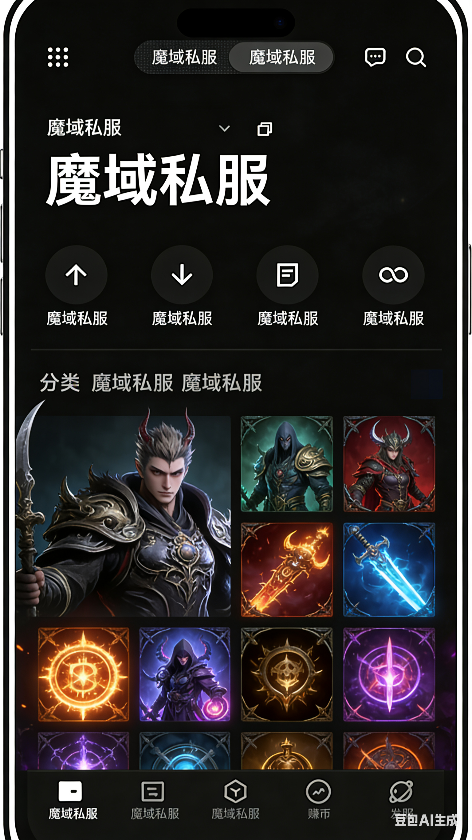 魔域SF师徒面板界面